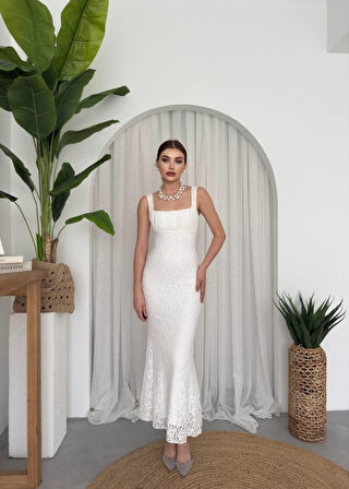 Yonca Moda Evi Dagı Balık Elbise