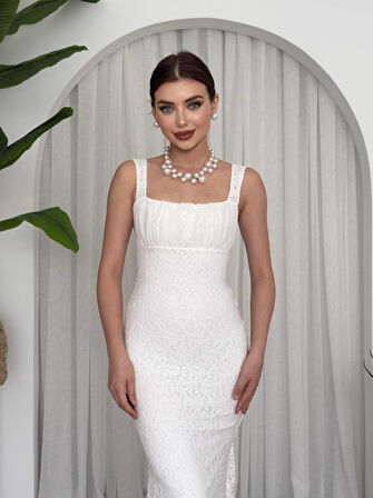 Yonca Moda Evi Dagı Balık Elbise