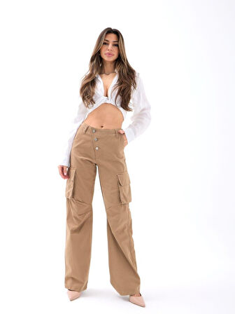 Yonca Moda Evi 6485 PANTOLON-CAMEL