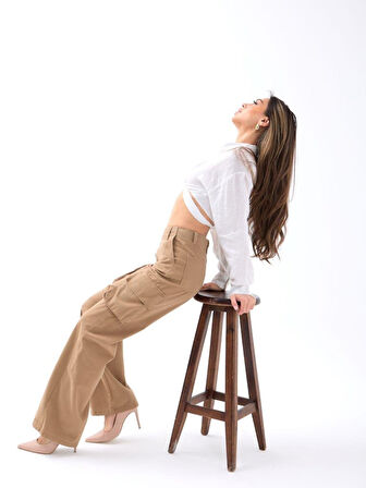 Yonca Moda Evi 6485 PANTOLON-CAMEL