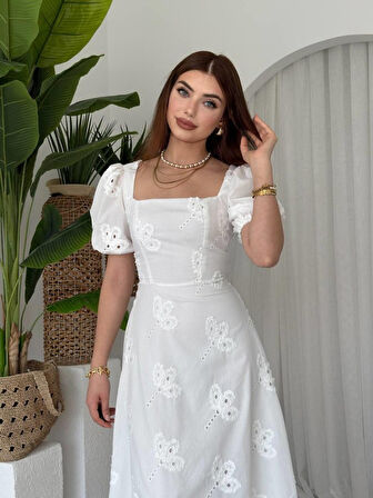 Yonca Moda Evi Graf Balon Kol Elbise