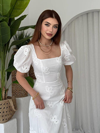 Yonca Moda Evi Graf Balon Kol Elbise