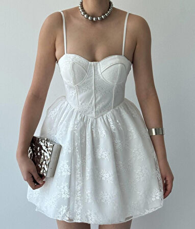 Yonca Moda Evi Toba İp Askılı Elbise