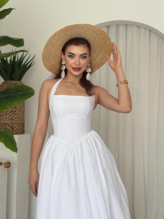 Yonca Moda Evi Fedra Midi Elbise