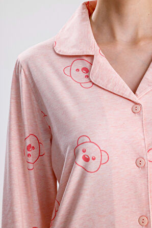 AYICIK DESEN PAMUK KADIN PİJAMA TAKIM