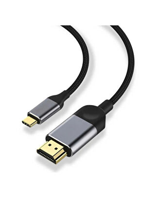 3 Metre 8 Gbps Hız 4k/30 Hz Type C To Hdmı Çevirici Dönüştürücü Tv Telefon Pc Hasır Bağlantı Kablosu