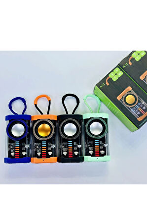 Şeffaf Mecha Müzik Tws Stereo Rgb Ritim İşıklı Hoparlör Kablosuz Bluetooth 5.0 Taşınabilir Hoparlör A11