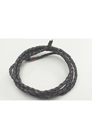 4-6 MM YUVARLAK ÖRGÜLÜ NATUREL (DOĞAL) DERİ KORDON (1 METRE)