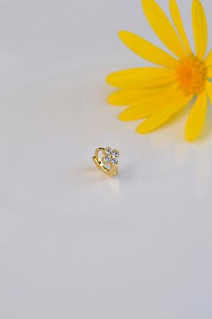 Halka Model Çiçek Tragus Piercing Forward Helix Kıkırdak