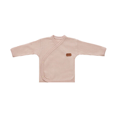 Yeni doğan Petek Dokulu 7'li Battaniyeli Zıbın Takımı %100 Pamuklu Hastane Çıkışı- Pudra