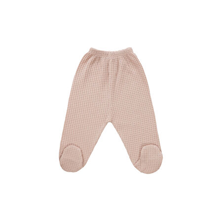 Yeni doğan Petek Dokulu 7'li Battaniyeli Zıbın Takımı %100 Pamuklu Hastane Çıkışı- Pudra