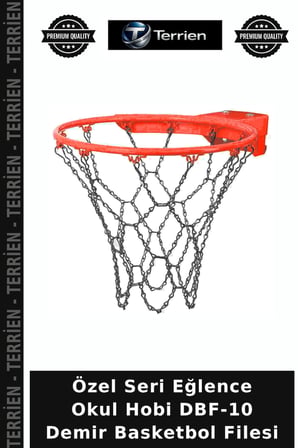 Özel Seri Eğlence Okul Hobi DBF-10 Demir Basketbol Filesi