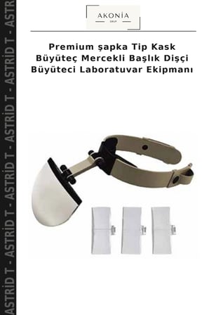 Premium şapka Tip Kask Büyüteç Mercekli Başlık Dişçi Büyüteci Laboratuvar Ekipmanı