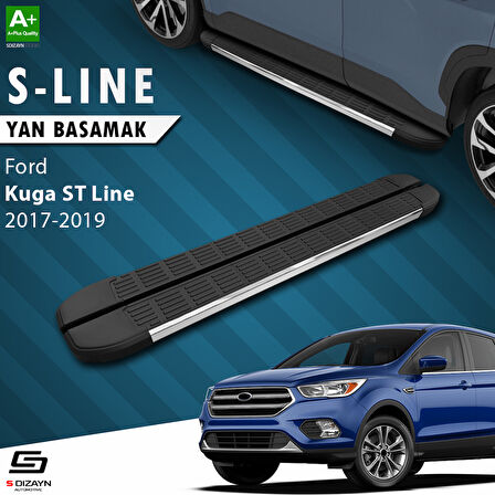 S-Dizayn Ford Kuga 2 ST-Line S-Line Krom Yan Basamak 183 Cm 2017-2019 A+ Kalite