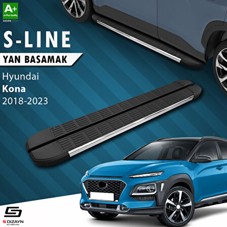 S-Dizayn Hyundai Kona S-Line Krom Yan Basamak 173 Cm 2018-2023 A+ Kalite