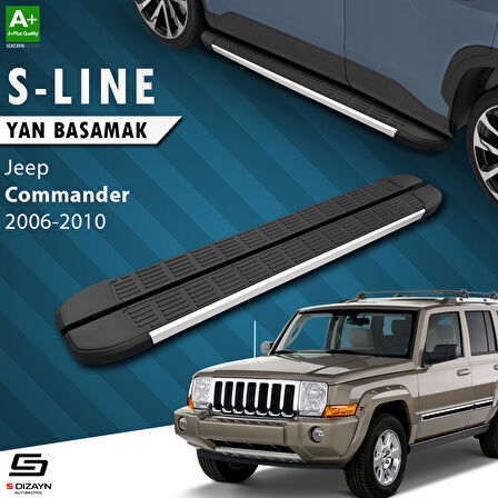 S-Dizayn Jeep Commander S-Line Aluminyum Yan Basamak 173 Cm 2006-2010 A+ Kalite