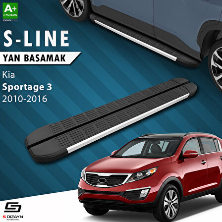 S-Dizayn Kia Sportage 3 S-Line Aluminyum Yan Basamak 173 Cm 2010-2016 A+ Kalite