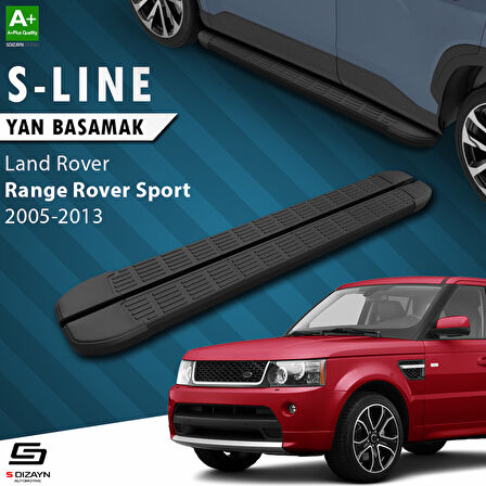 S-Dizayn Land Rover Range Rover Sport S-Line Siyah Yan Basamak 183 Cm 2005-2013 A+ Kalite