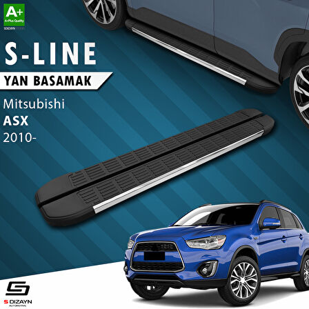 S-Dizayn Mitsubishi ASX S-Line Krom Yan Basamak 183 Cm 2010 Üzeri A+ Kalite