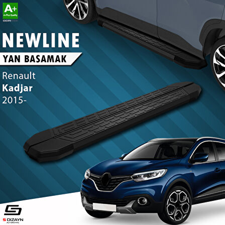 S-Dizayn Renault Kadjar NewLine Siyah Yan Basamak 173 Cm 2015-2022 A+ Kalite