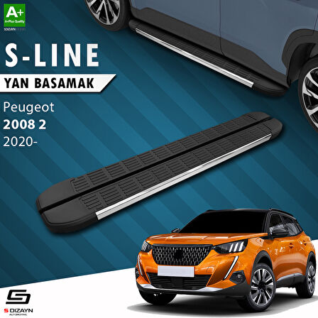 S-Dizayn Peugeot 2008 2 S-Line Krom Yan Basamak 183 Cm 2020 Üzeri A+ Kalite