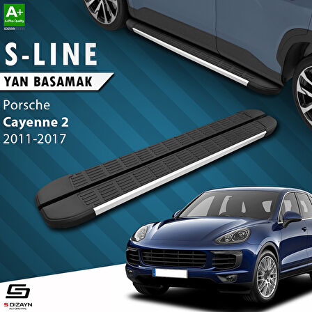 S-Dizayn Porsche Cayenne 2 S-Line Aluminyum Yan Basamak 193 Cm 2011-2017 A+ Kalite
