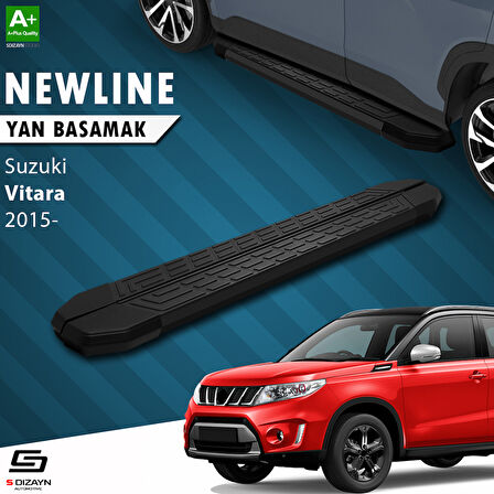 S-Dizayn Suzuki Vitara 4 NewLine Siyah Yan Basamak 163 Cm 2015 Üzeri A+ Kalite
