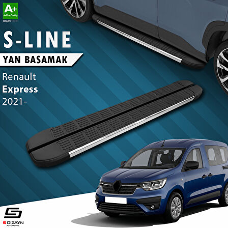 S-Dizayn Renault Express S-Line Krom Yan Basamak 203 Cm 2021 Üzeri A+ Kalite