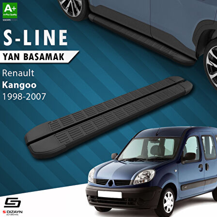 S-Dizayn Renault Kangoo S-Line Siyah Yan Basamak 183 Cm 1998-2007 A+ Kalite