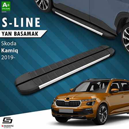 S-Dizayn Skoda Kamiq S-Line Aluminyum Yan Basamak 183 Cm 2019 Üzeri A+ Kalite