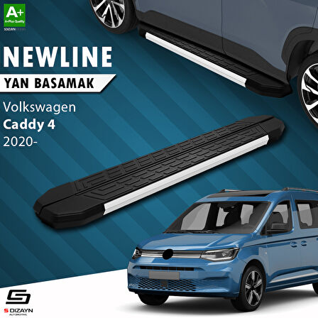 S-Dizayn VW Caddy 4 NewLine Aluminyum Yan Basamak 193 Cm 2020 Üzeri A+ Kalite