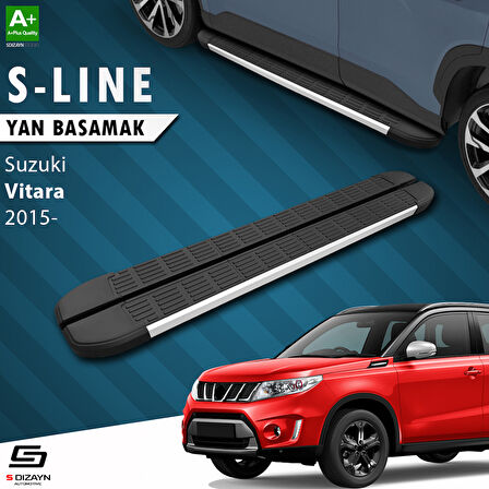 S-Dizayn Suzuki Vitara 4 S-Line Aluminyum Yan Basamak 163 Cm 2015 Üzeri A+ Kalite