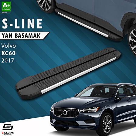 S-Dizayn Volvo Xc60 2 S-Line Aluminyum Yan Basamak 193 Cm 2017 Üzeri A+ Kalite