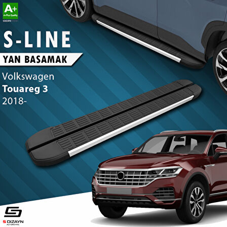 S-Dizayn VW Touareg 3 S-Line Aluminyum Yan Basamak 193 Cm 2018 Üzeri A+ Kalite