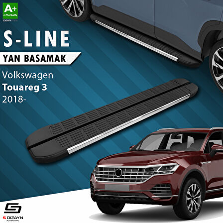 S-Dizayn VW Touareg 3 S-Line Krom Yan Basamak 193 Cm 2018 Üzeri A+ Kalite