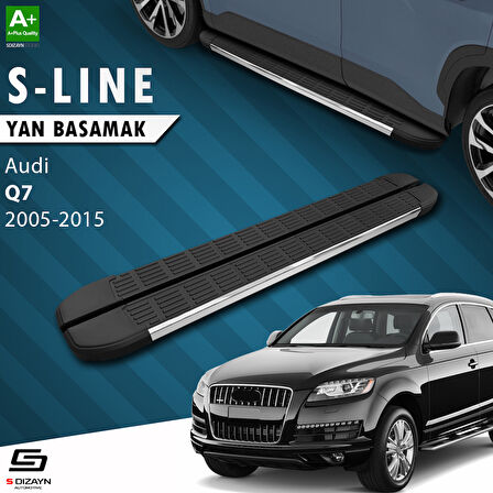 S-Dizayn Audi Q7 S-Line Krom Yan Basamak 213 Cm 2005-2015 A+ Kalite