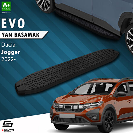 S-Dizayn Dacia Jogger Evo Siyah Yan Basamak 213 Cm 2022 Üzeri A+ Kalite