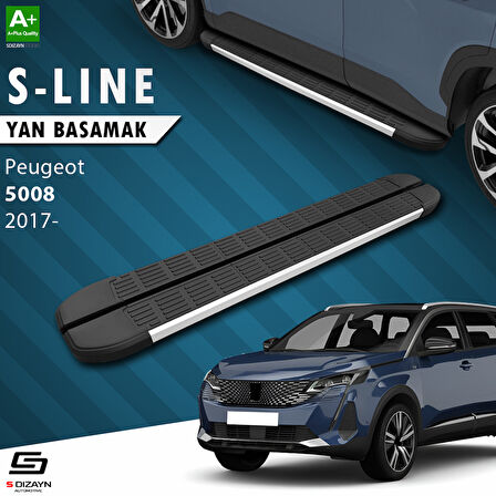 S-Dizayn Peugeot 5008 2 S-Line Aluminyum Yan Basamak 203 Cm 2017-2023 A+ Kalite