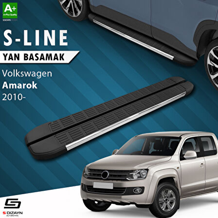 S-Dizayn VW Amarok S-Line Krom Yan Basamak 203 Cm 2010-2023 A+ Kalite