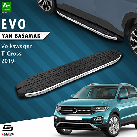 S-Dizayn VW T-Cross Evo Krom Yan Basamak 173 Cm 2019-2023 A+ Kalite