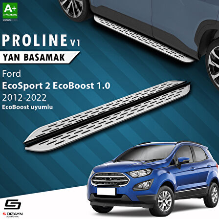 S-Dizayn Ford EcoSport 2 Ecoboost EcoBoost 1.0 OEM Still Pro V1 Aluminyum Yan Basamak 173 Cm 2012-2022 A+ Kalite
