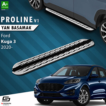 S-Dizayn Ford Kuga 3 OEM Still Pro V2 Aluminyum Yan Basamak 183 Cm 2020 Üzeri A+ Kalite