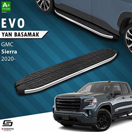 S-Dizayn GMC Sierra 5 Uzun Şase Evo Krom Yan Basamak 253 Cm 2020 Üzeri A+ Kalite