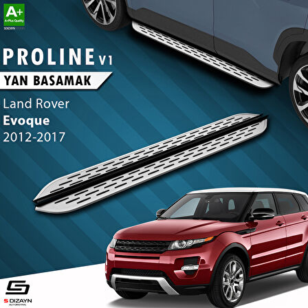 S-Dizayn Land Rover Range Rover Evoque OEM Still Pro V1 Aluminyum Yan Basamak 173 Cm 2012-2017 A+ Kalite