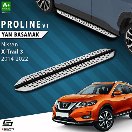 S-Dizayn Nissan X-Trail T32 OEM Still Pro V1 Aluminyum Yan Basamak 183 Cm 2014-2022 A+ Kalite