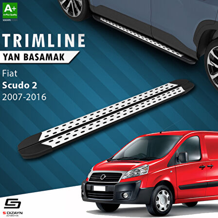 S-Dizayn Fiat Scudo 2 Uzun Şase TrimLine Gri Yan Basamak 230 Cm 2007-2016