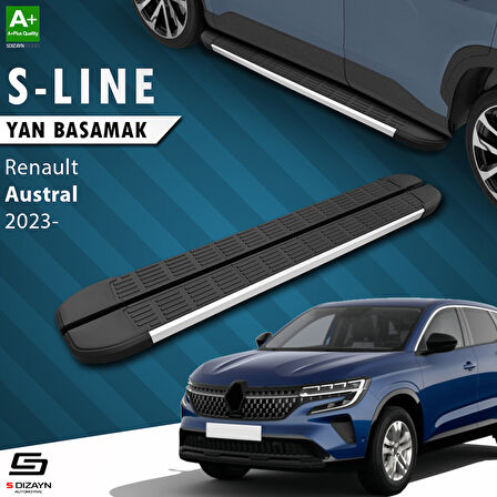 S-Dizayn Renault Austral S-Line Aluminyum Yan Basamak 183 Cm 2023 Üzeri A+ Kalite