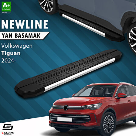 S-Dizayn VW Tiguan 3 NewLine Krom Yan Basamak 183 Cm 2024 Üzeri A+ Kalite