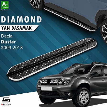 S-Dizayn Dacia Duster Diamond Krom Yan Basamak 173 Cm 2009-2018 A+ Kalite