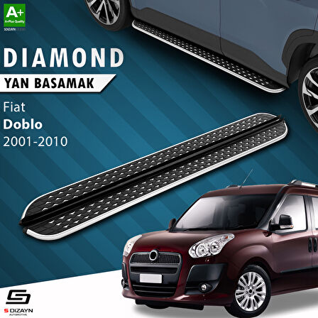 S-Dizayn Fiat Doblo Diamond Krom Yan Basamak 183 Cm 2001-2010 A+ Kalite
